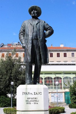 17.Socha Ivana Zajce, chorvatského skladatele